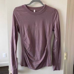 Athleta Long Sleeve Tee in Mauve